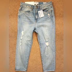 NWT Frame Denim sz 27 Le Stevie slouch crop